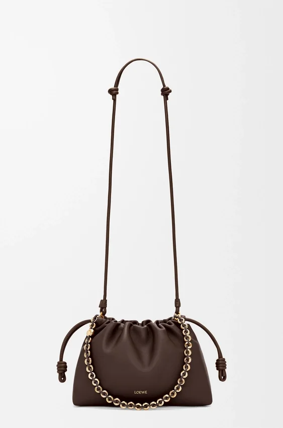 Mittlere Flamenco Purse aus weichem Nappa-Lammleder Mittlere Flamenco Purse aus weichem Nappa-Lammleder