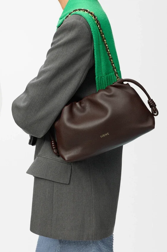 Mittlere Flamenco Purse aus weichem Nappa-Lammleder Mittlere Flamenco Purse aus weichem Nappa-Lammleder