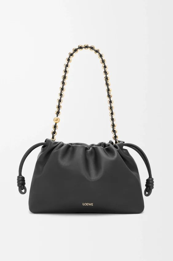 Mittlere Flamenco Purse aus weichem Nappa-Lammleder Mittlere Flamenco Purse aus weichem Nappa-Lammleder