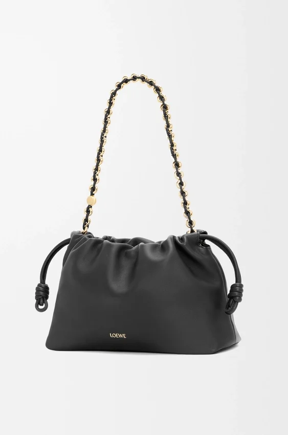 Mittlere Flamenco Purse aus weichem Nappa-Lammleder Mittlere Flamenco Purse aus weichem Nappa-Lammleder