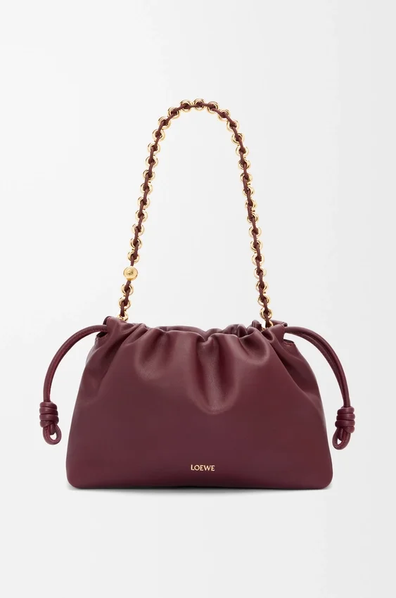 Mittlere Flamenco Purse aus weichem Nappa-Lammleder Mittlere Flamenco Purse aus weichem Nappa-Lammleder