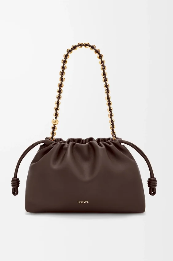 Mittlere Flamenco Purse aus weichem Nappa-Lammleder Mittlere Flamenco Purse aus weichem Nappa-Lammleder