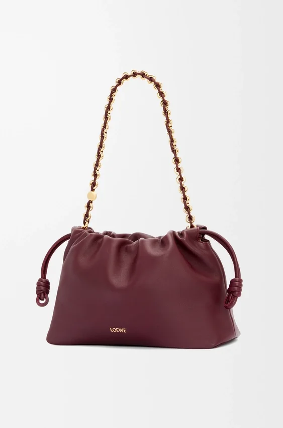 Mittlere Flamenco Purse aus weichem Nappa-Lammleder Mittlere Flamenco Purse aus weichem Nappa-Lammleder
