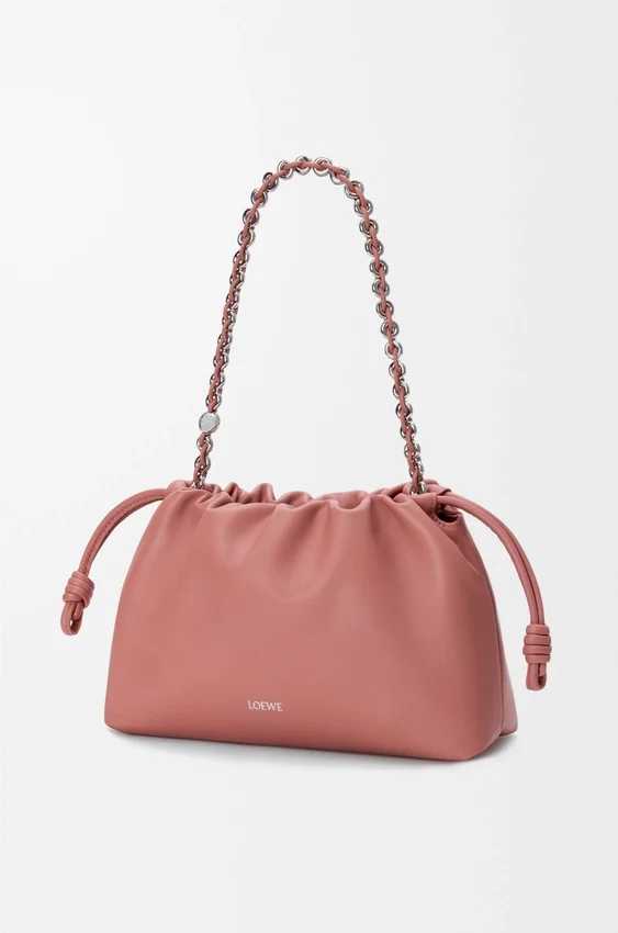 Mittlere Flamenco Purse aus weichem Nappa-Lammleder Mittlere Flamenco Purse aus weichem Nappa-Lammleder