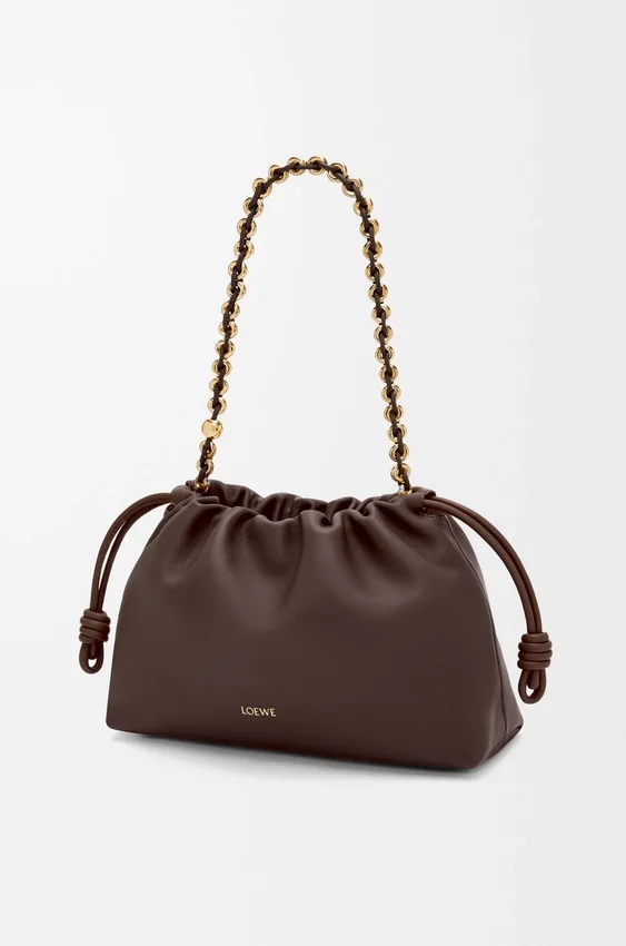 Mittlere Flamenco Purse aus weichem Nappa-Lammleder Mittlere Flamenco Purse aus weichem Nappa-Lammleder