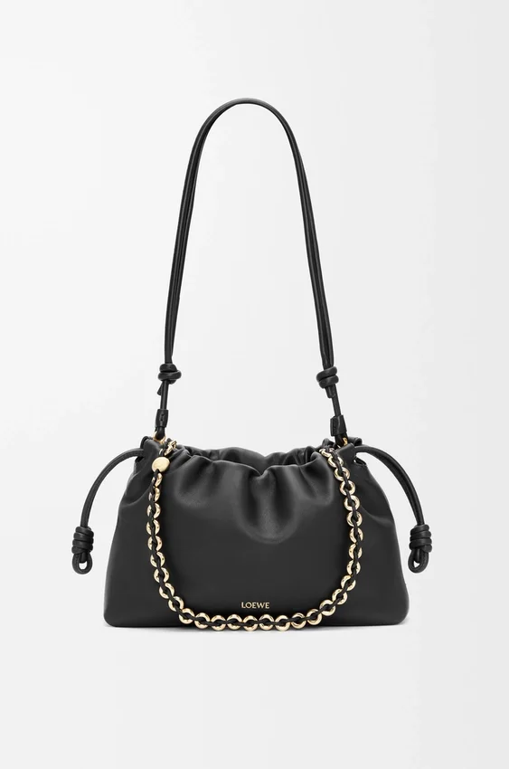 Mittlere Flamenco Purse aus weichem Nappa-Lammleder Mittlere Flamenco Purse aus weichem Nappa-Lammleder