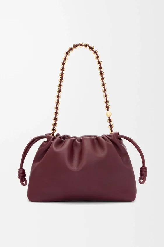 Mittlere Flamenco Purse aus weichem Nappa-Lammleder Mittlere Flamenco Purse aus weichem Nappa-Lammleder