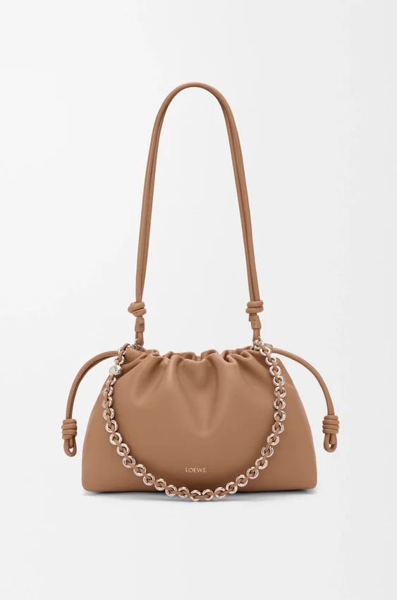 Mittlere Flamenco Purse aus weichem Nappa-Lammleder Mittlere Flamenco Purse aus weichem Nappa-Lammleder