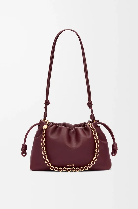Mittlere Flamenco Purse aus weichem Nappa-Lammleder Mittlere Flamenco Purse aus weichem Nappa-Lammleder
