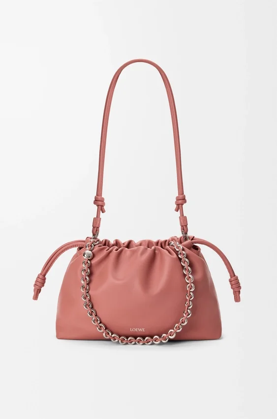 Mittlere Flamenco Purse aus weichem Nappa-Lammleder Mittlere Flamenco Purse aus weichem Nappa-Lammleder