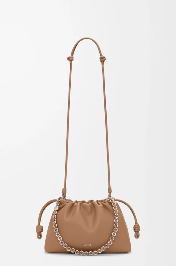 Mittlere Flamenco Purse aus weichem Nappa-Lammleder Mittlere Flamenco Purse aus weichem Nappa-Lammleder