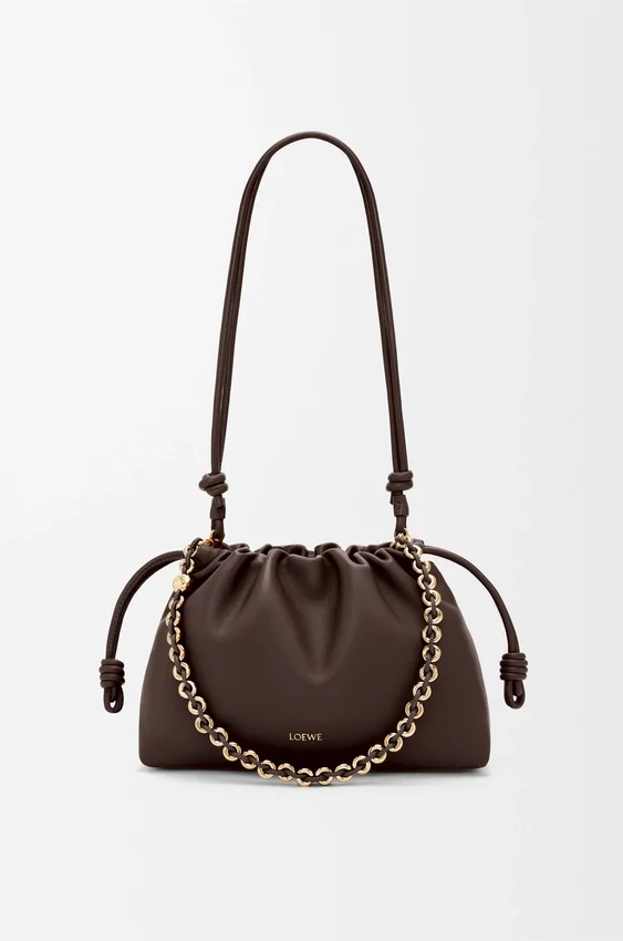 Mittlere Flamenco Purse aus weichem Nappa-Lammleder Mittlere Flamenco Purse aus weichem Nappa-Lammleder