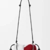 Mittlere „Lion Beads“ Flamenco Purse aus perlenbesticktem Canvas und Kalbsleder Mittlere „Lion Beads“ Flamenco Purse aus perlenbesticktem Canvas und Kalbsleder