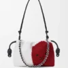 Mittlere „Lion Beads“ Flamenco Purse aus perlenbesticktem Canvas und Kalbsleder Mittlere „Lion Beads“ Flamenco Purse aus perlenbesticktem Canvas und Kalbsleder