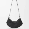 Mittlere Loewe Swing-Tasche aus Raffia und Kalbsleder Mittlere Loewe Swing-Tasche aus Raffia und Kalbsleder