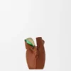 Mittlere, mehrlagige Flamenco-Clutch aus Nappa-Kalbsleder Mittlere, mehrlagige Flamenco-Clutch aus Nappa-Kalbsleder