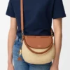 Mittlere „Pescador“-Tasche aus Raffia und Kalbsleder Mittlere „Pescador“-Tasche aus Raffia und Kalbsleder