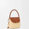 Mittlere „Pescador“-Tasche aus Raffia und Kalbsleder Mittlere „Pescador“-Tasche aus Raffia und Kalbsleder