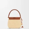 Mittlere „Pescador“-Tasche aus Raffia und Kalbsleder Mittlere „Pescador“-Tasche aus Raffia und Kalbsleder