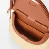 Mittlere „Pescador“-Tasche aus Raffia und Kalbsleder Mittlere „Pescador“-Tasche aus Raffia und Kalbsleder