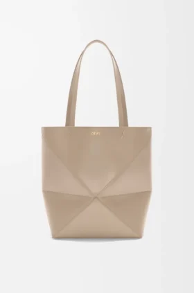 Mittlere „Puzzle Fold“-Tasche aus glänzendem Kalbsleder