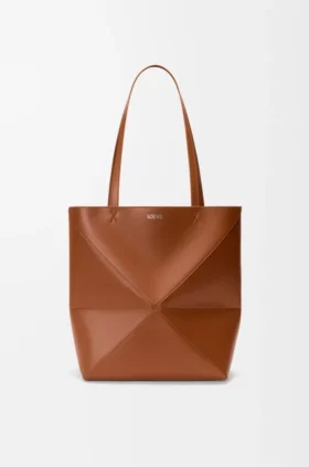 Mittlere „Puzzle Fold“-Tasche aus glänzendem Kalbsleder