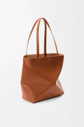 Mittlere „Puzzle Fold“-Tasche aus glänzendem Kalbsleder
