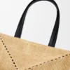 Mittlere „Puzzle Fold“-Tragetasche aus Raffia Mittlere „Puzzle Fold“-Tragetasche aus Raffia