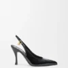 Neue „Comic“-Slingback-Pumps aus gemischtem Leder