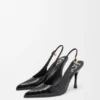 Neue „Comic“-Slingback-Pumps aus gemischtem Leder