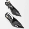 Neue „Comic“-Slingback-Pumps aus gemischtem Leder