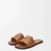 Origami-Pantolette aus weichem Kalbsleder Origami-Pantolette aus weichem Kalbsleder