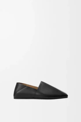 Origami-Slipper aus weichem Kalbsleder