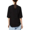 Os Kurzarm-T-Shirt, einfarbig, schwarz S540333Xat-1100
