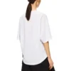 Os Kurzarm-T-Shirt, einfarbig, weiß S540333Xat-2100