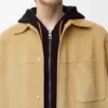 Overshirt aus Lammveloursleder Overshirt aus Lammveloursleder
