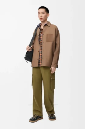 Overshirt aus Schurwolle und Kaschmir