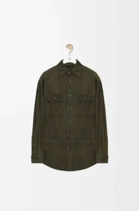 Overshirt aus Ziegenwildleder