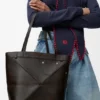 Panta Medium Puzzle Fold Tote aus glänzendem Kalbsleder Panta Medium Puzzle Fold Tote aus glänzendem Kalbsleder