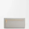 Pebble Continental-Portemonnaie aus glänzendem Nappa-Kalbsleder