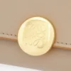 Pebble Continental-Portemonnaie aus glänzendem Nappa-Kalbsleder