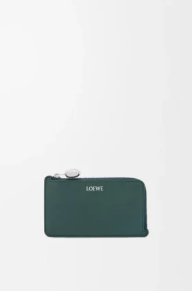 Pebble-Geldbörse aus glänzendem Nappa-Kalbsleder