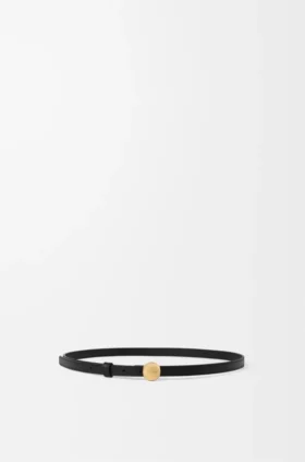 Pebble-Gürtel aus glattem Kalbsleder