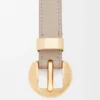 Pebble-Gürtel aus glattem Kalbsleder Pebble-Gürtel aus glattem Kalbsleder