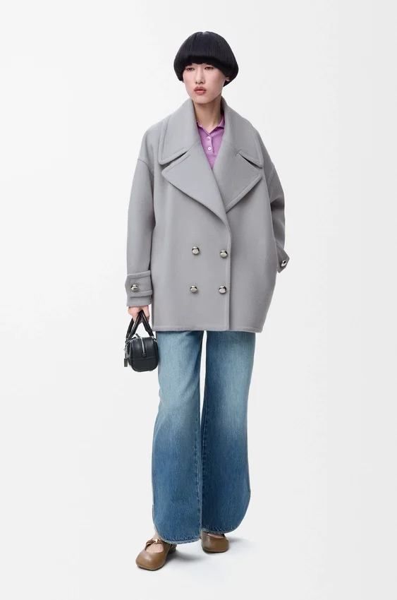 Pebble-Peacoat aus Wolle Pebble-Peacoat aus Wolle