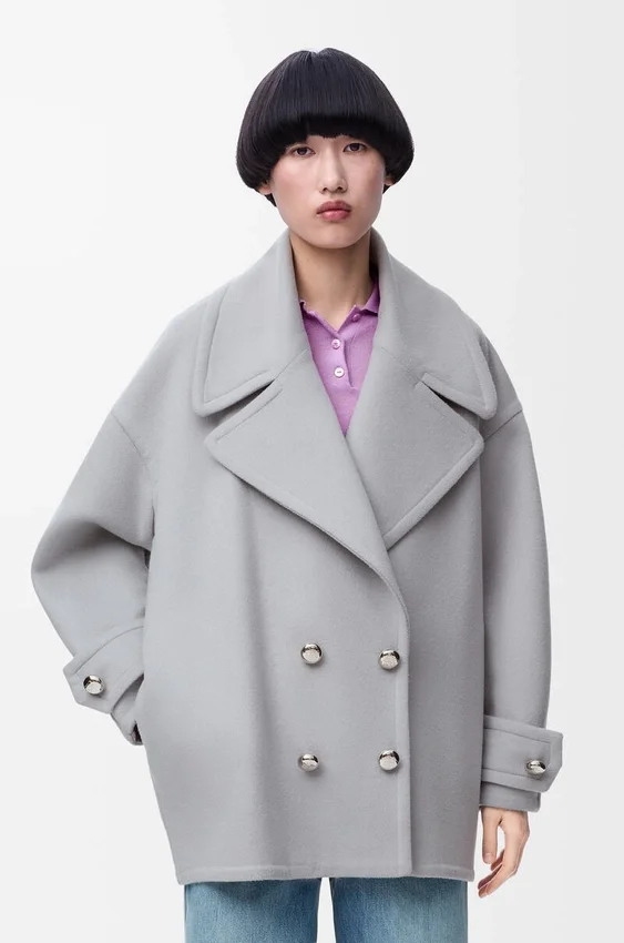 Pebble-Peacoat aus Wolle Pebble-Peacoat aus Wolle