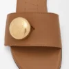 Pebble-Slide aus weichem Kalbsleder Pebble-Slide aus weichem Kalbsleder