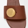 Pebble-Slide aus weichem Kalbsleder Pebble-Slide aus weichem Kalbsleder