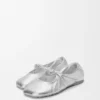 Pebble Soft Ballerina aus laminiertem Nappa-Lammleder Pebble Soft Ballerina aus laminiertem Nappa-Lammleder