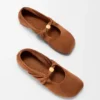 Pebble Soft Ballerina aus Ziegenwildleder Pebble Soft Ballerina aus Ziegenwildleder